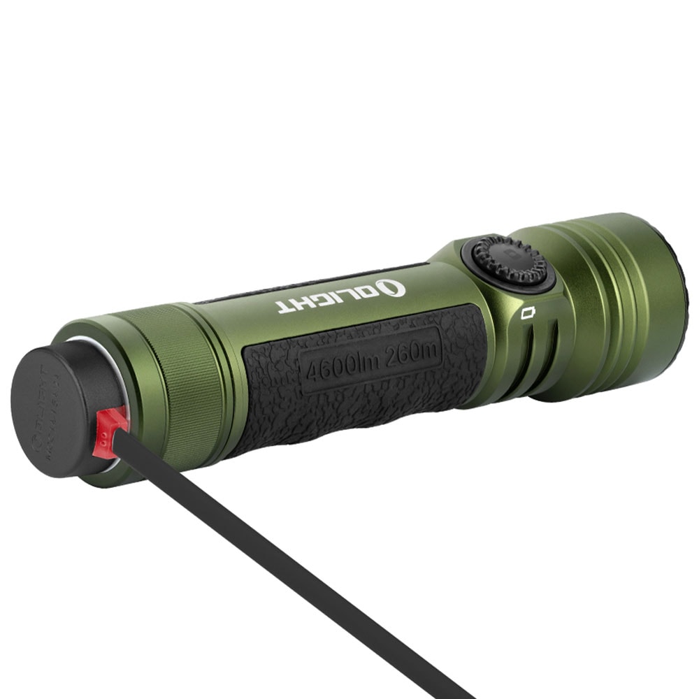 Olight - Seeker 4 Pro Cool White - Taktische Taschenlampe - 4600 Lumen - OD Green