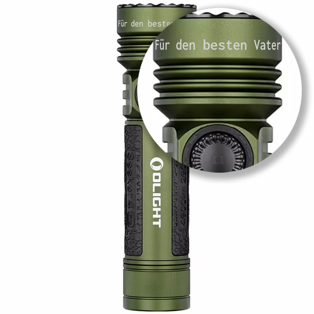 Olight - Seeker 4 Pro Cool White - Taktische Taschenlampe - 4600 Lumen - OD Green