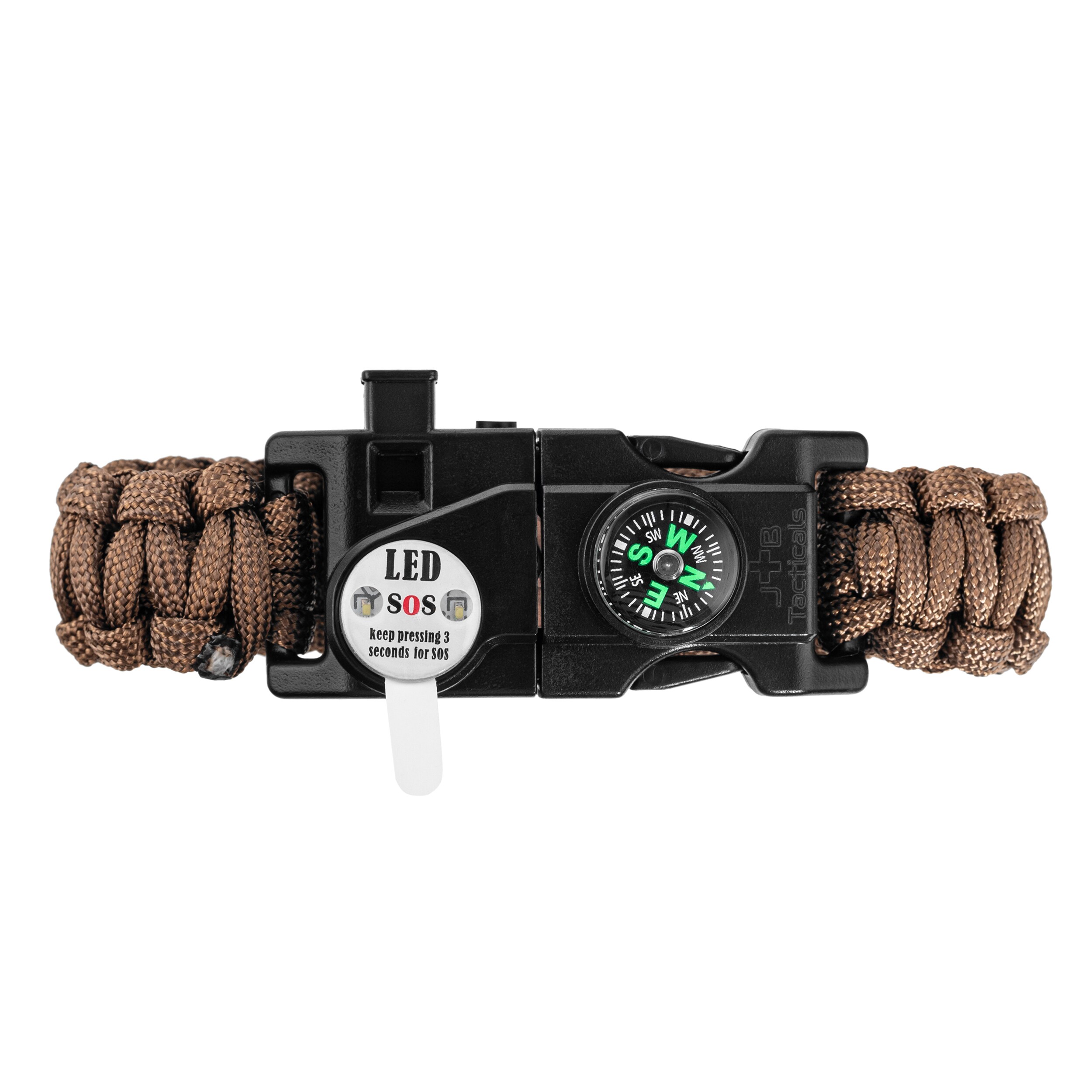 JB Tacticals - JB-28 SOS Paracord Armband - Braun
