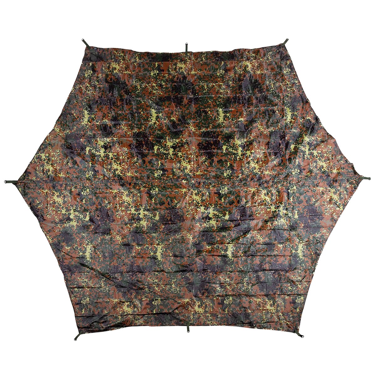 MFH - Hexagon-Tarp - Zeltplane 340x310 cm - Flecktarn