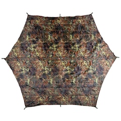 MFH - Hexagon-Tarp - Zeltplane 340x310 cm - Flecktarn