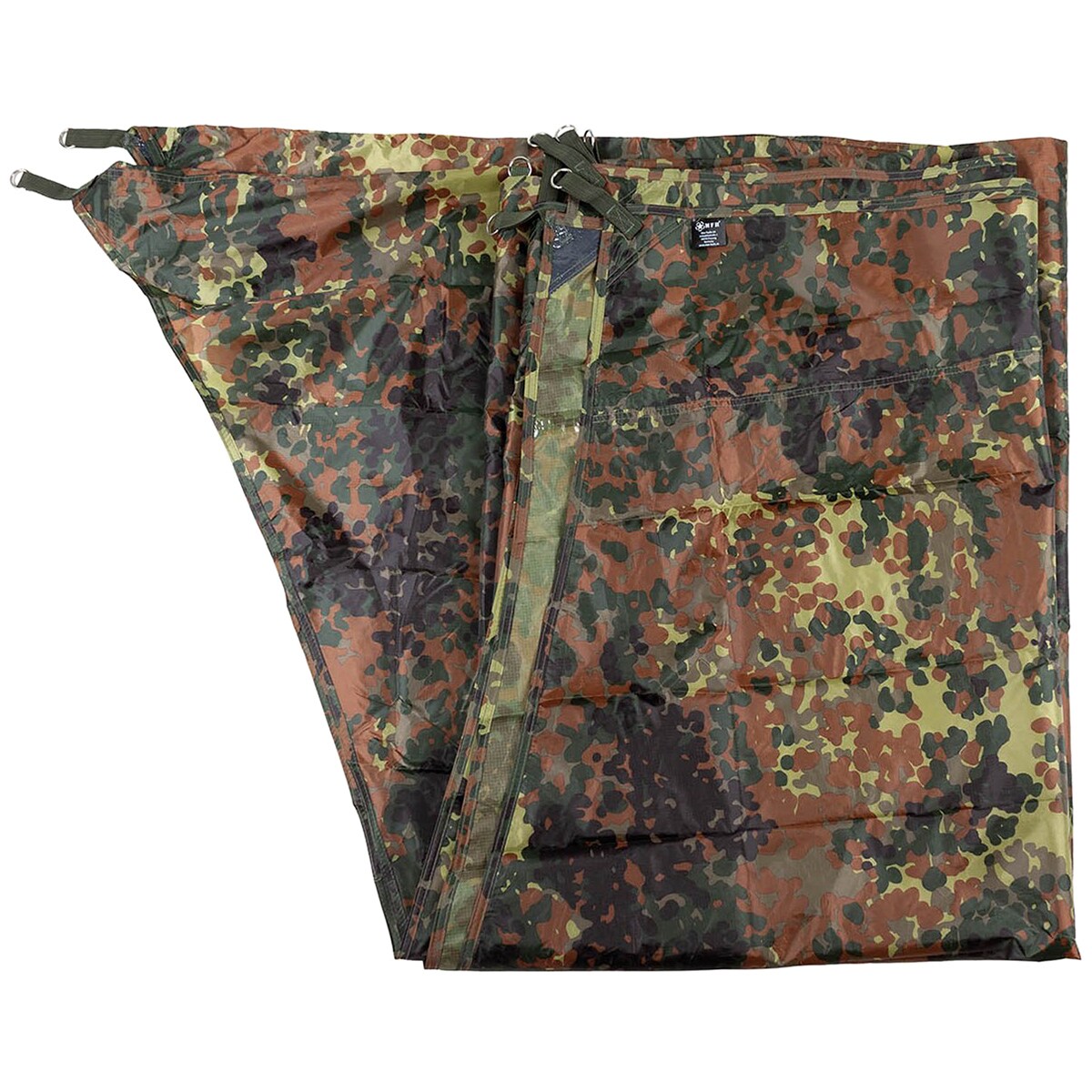 MFH - Hexagon-Tarp - Zeltplane 340x310 cm - Flecktarn