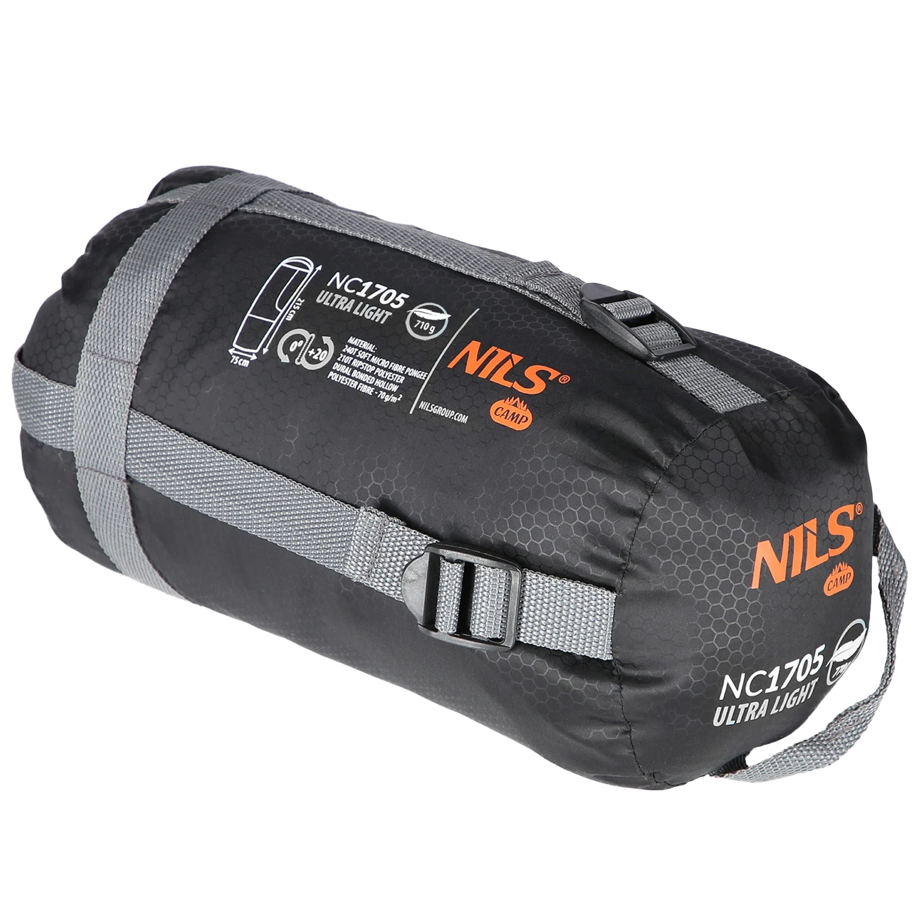 Nils Camp - Ultra Light Schlafsack - Grau-Orange