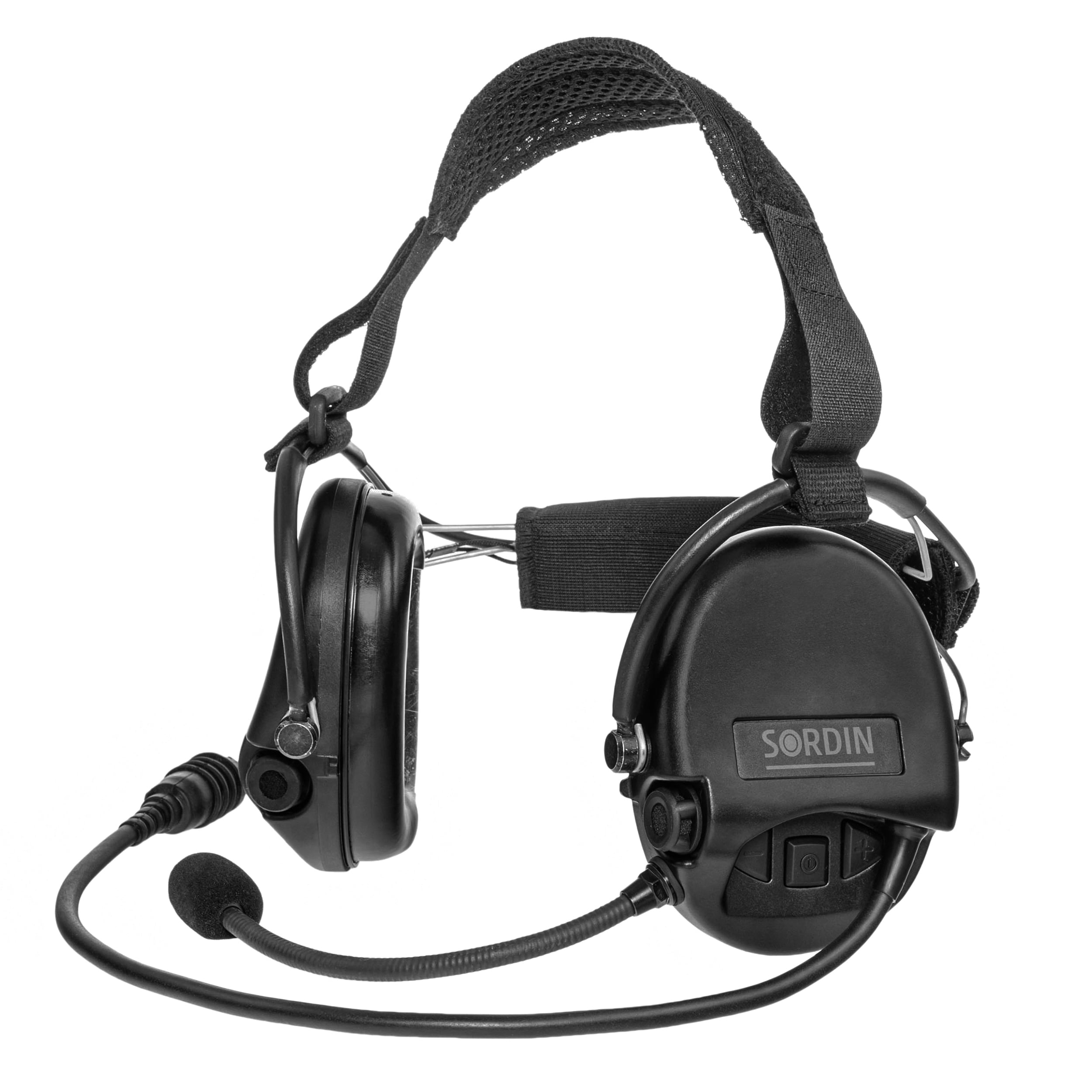 Sordin - Supreme MIL CC Neckband - Aktiver Gehörschutz - Black