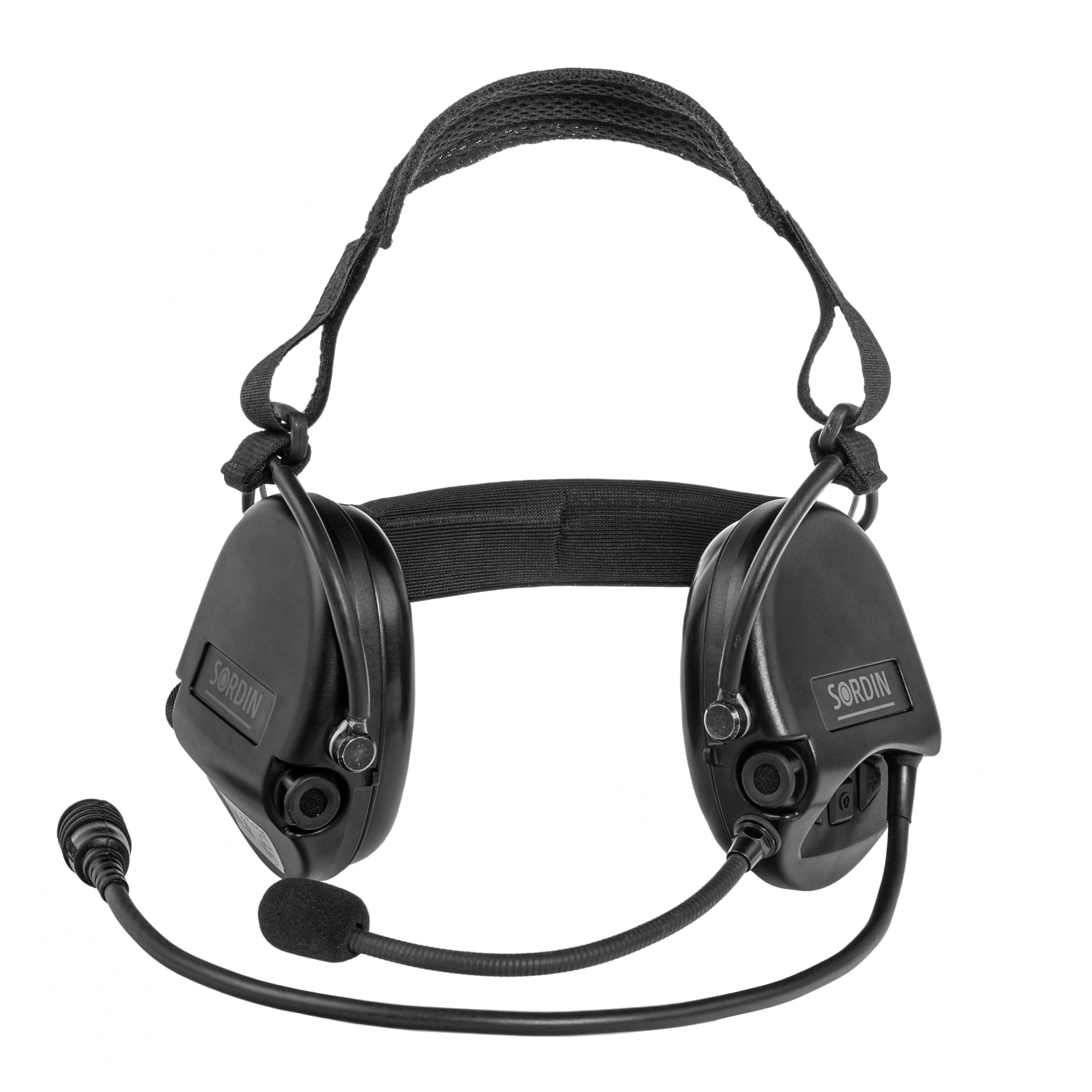 Sordin - Supreme MIL CC Neckband - Aktiver Gehörschutz - Black