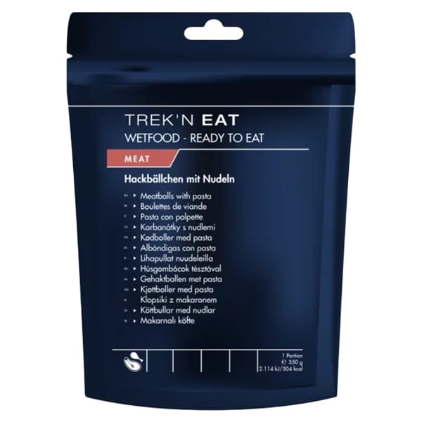 Trek'n Eat - Wetfood Ready to Eat - Fertiggericht Frikadellen mit Nudeln 350 g