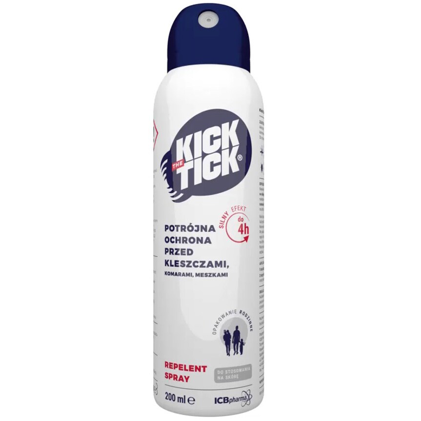 Kick the Tick Max Repellent Plus Spray gegen Zecken, Stechmücken und 
Kriebelmücken - 200 ml