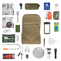 Helikon - Fluchtrucksack mit Zubehör Bail Out Backpack 25 l - Adaptive Green