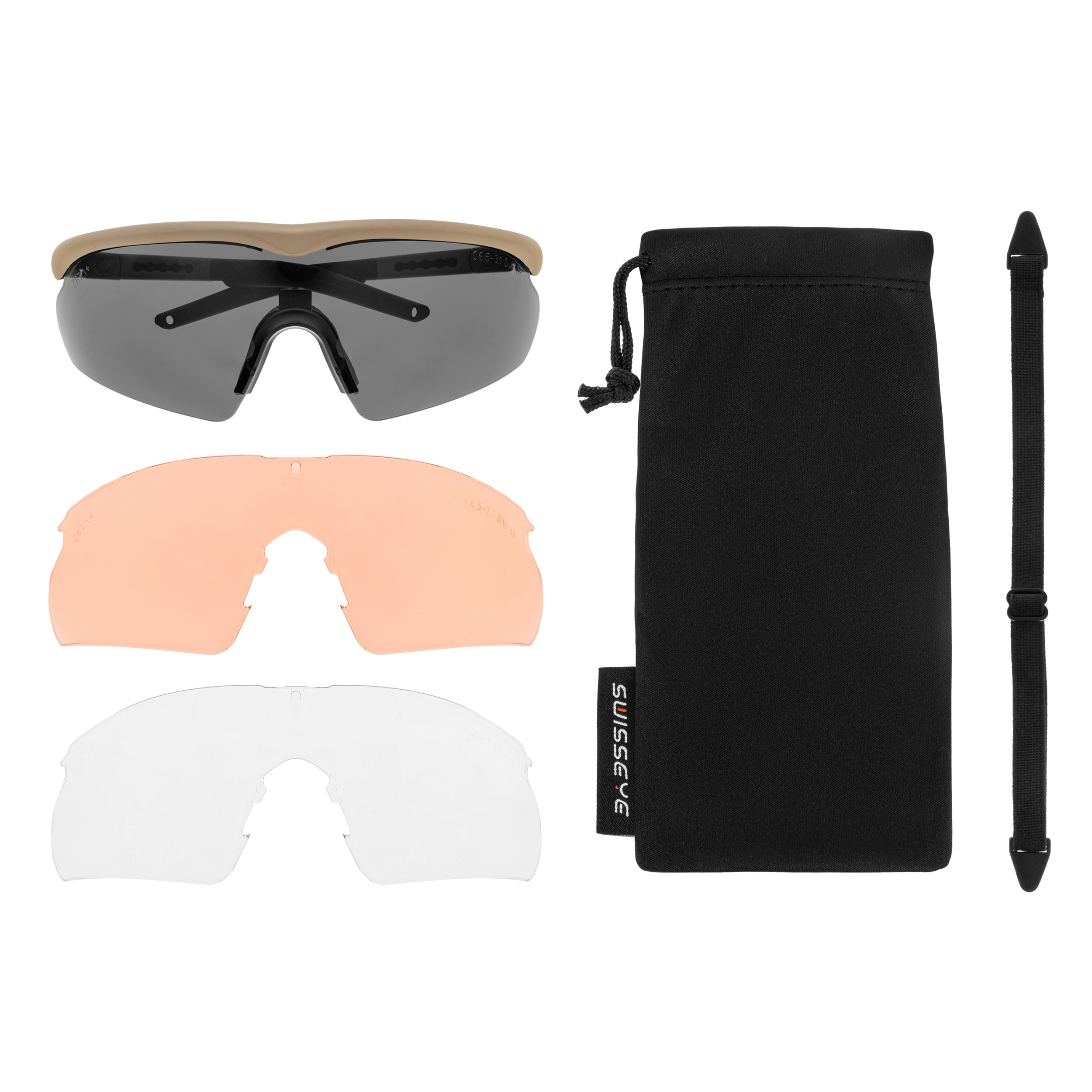 Swiss Eye - Raptor Pro Taktische Brille - Coyote