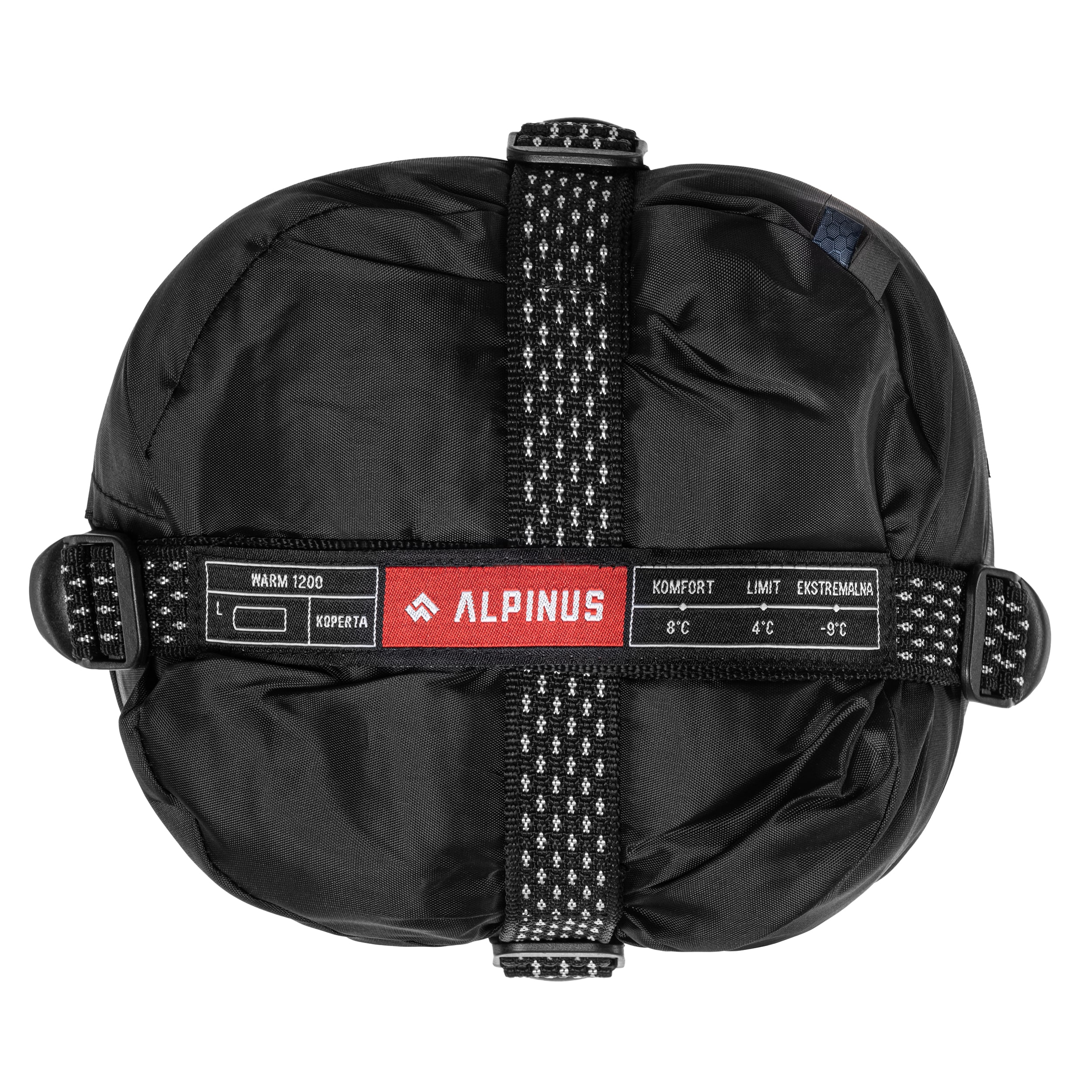 Alpinus Warm - 1200 Schlafsack links - Dunkelblau