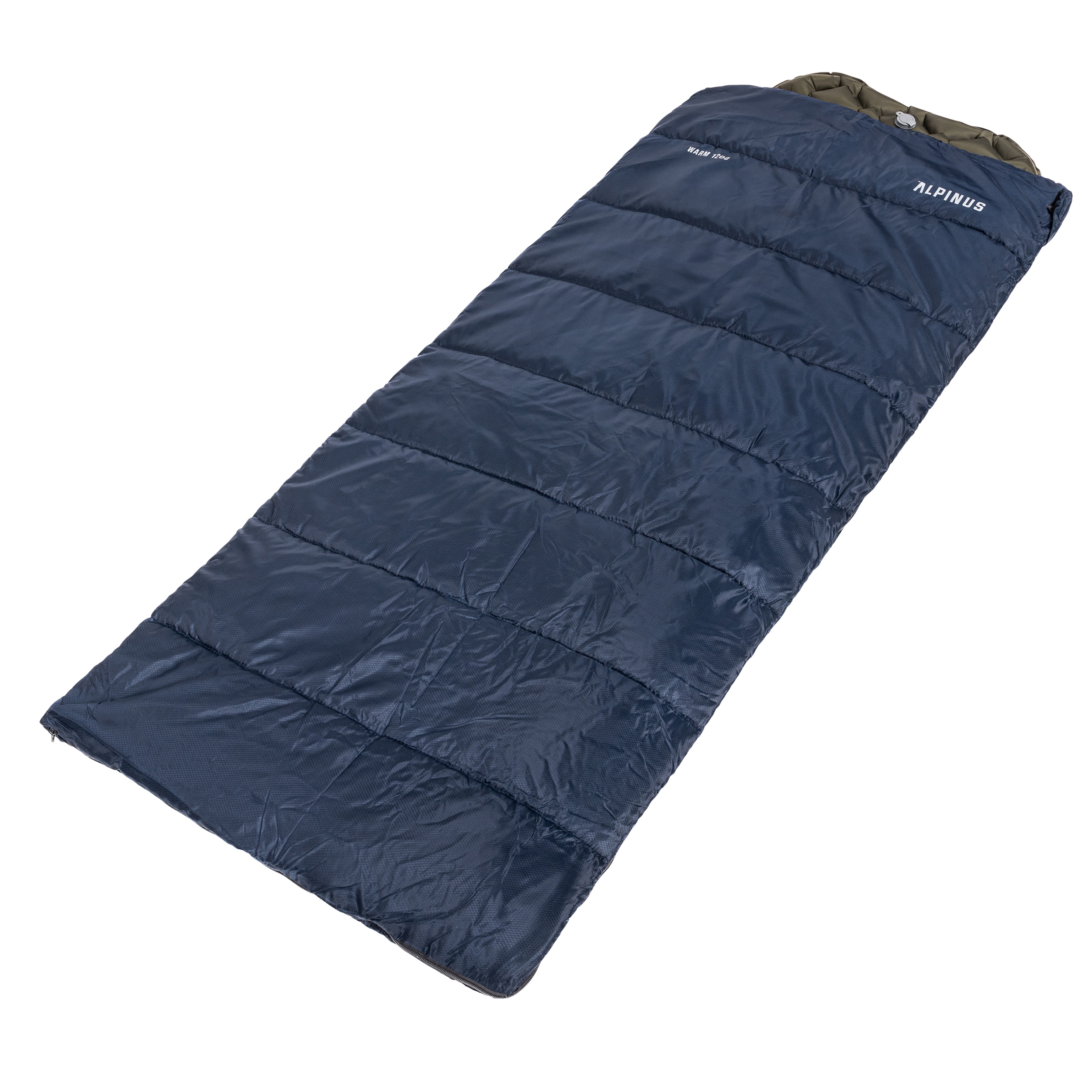 Alpinus Warm - 1200 Schlafsack links - Dunkelblau