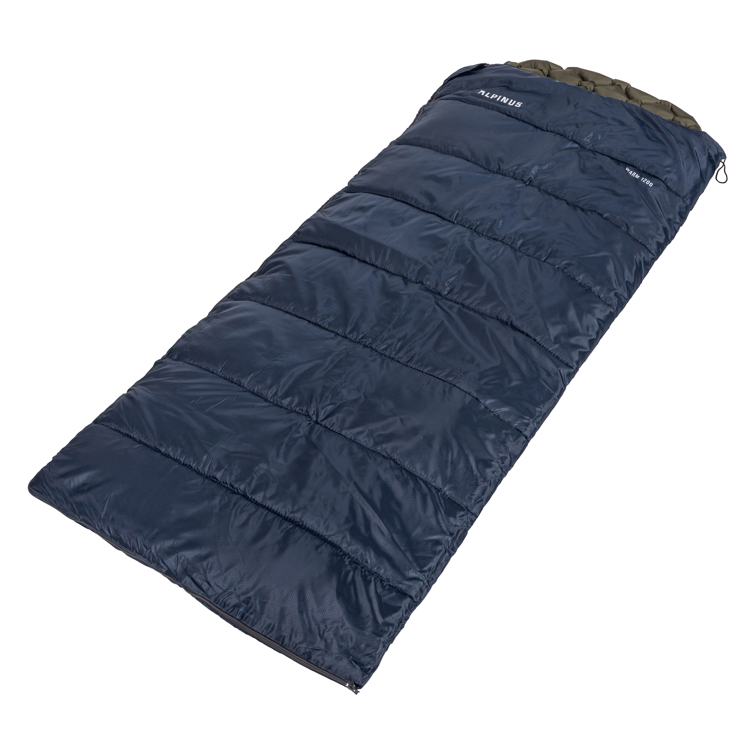 Alpinus Warm - 1200 Schlafsack rechts - Dunkelblau