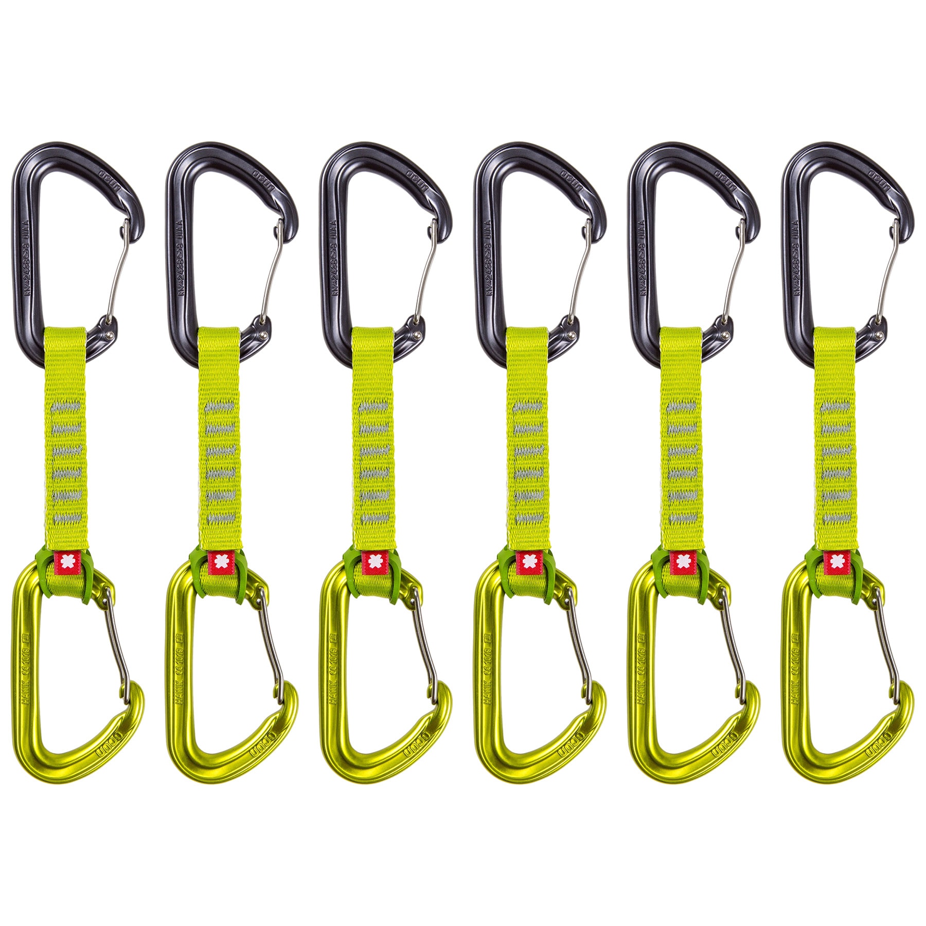 Ocun - Hawk QD Wire Eco-Pes 10 cm - Express Set zum Klettern - Green