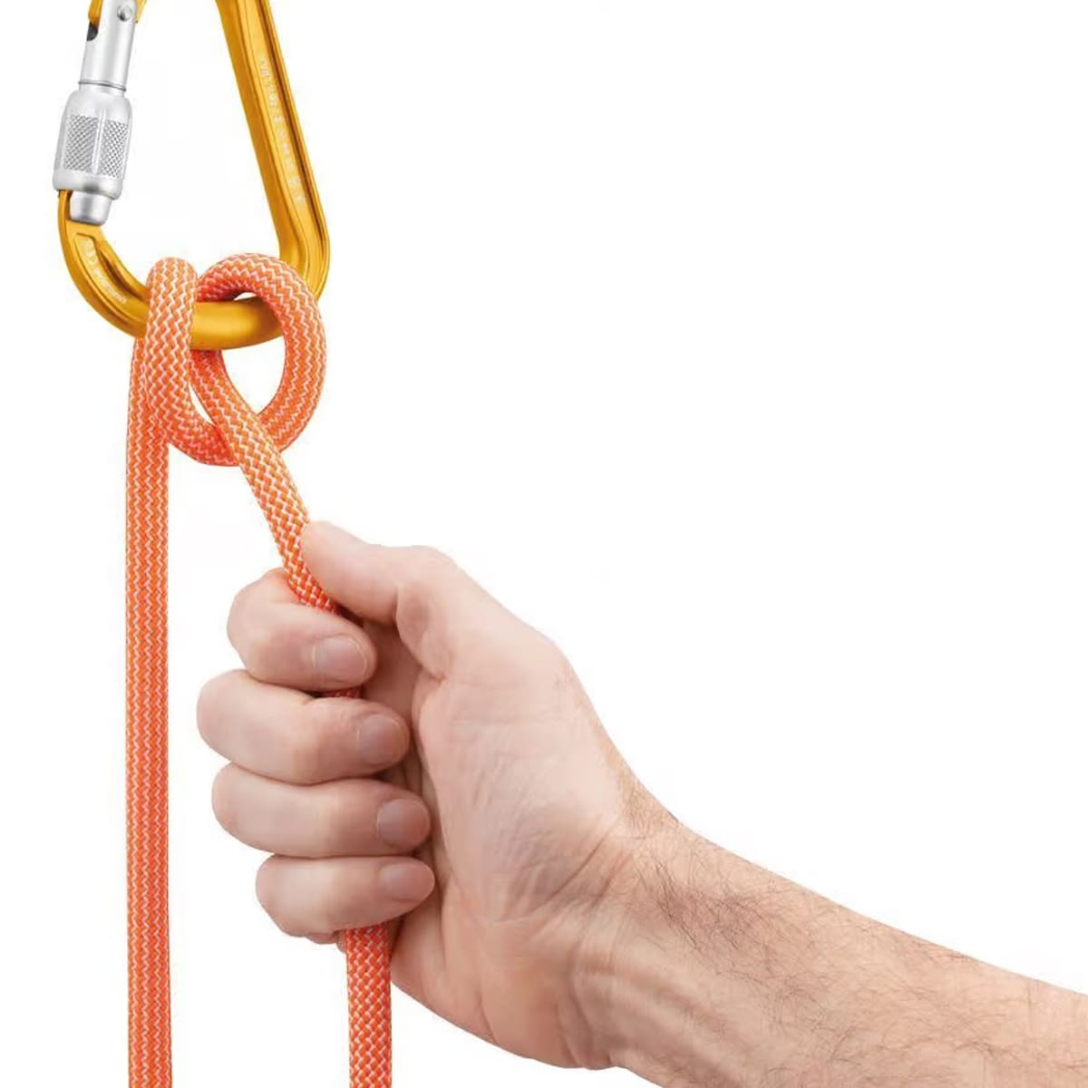 Petzl - Kletterkarabiner Attache Srew-Lock - Gelb