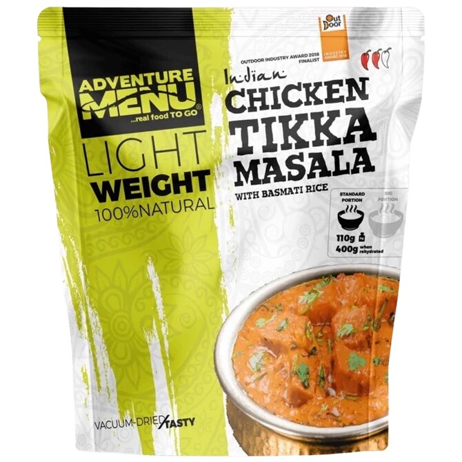 Adventure Menu - Gefriergetrocknete Lebensmittel - Tikka Masala-Hühnchen  mit Basmatireis 400 g