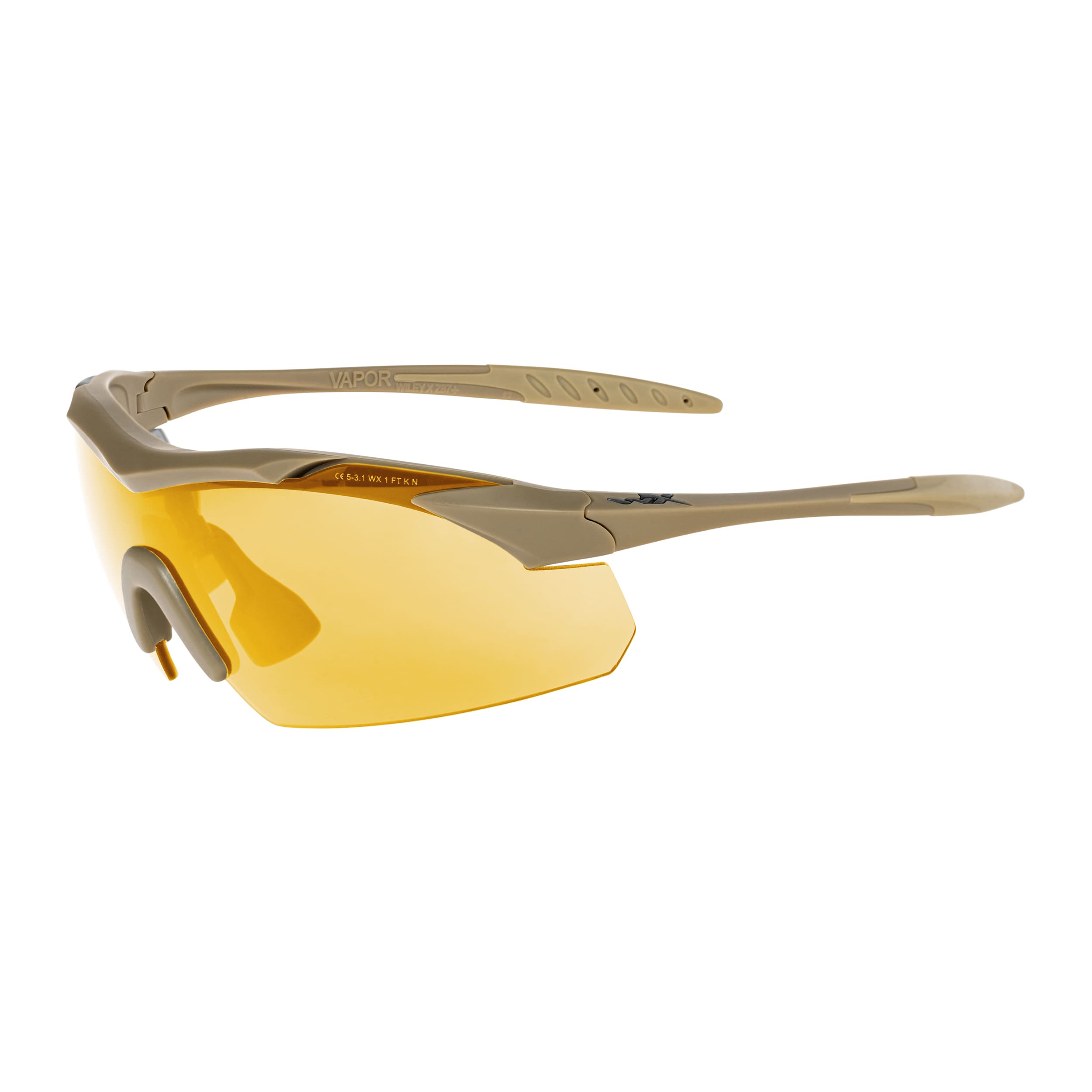 Wiley X - Vapor 2.5 Set 3in1 - Taktische Schutzbrille - Matte Tan