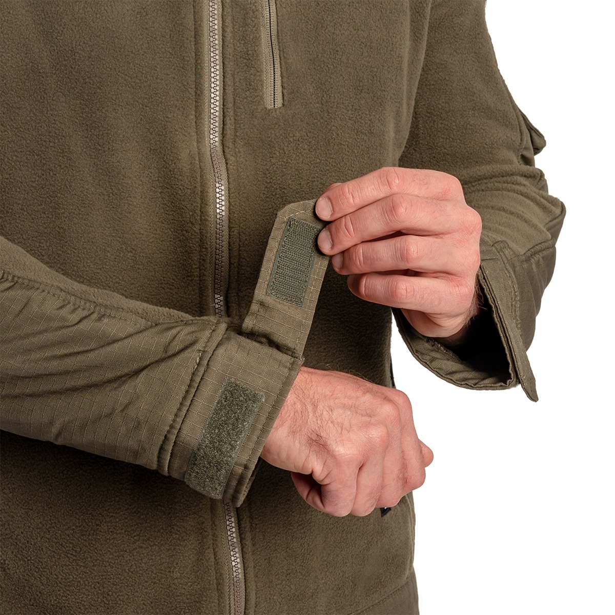 Brandit - Fleecejacke Ripstop - Olive