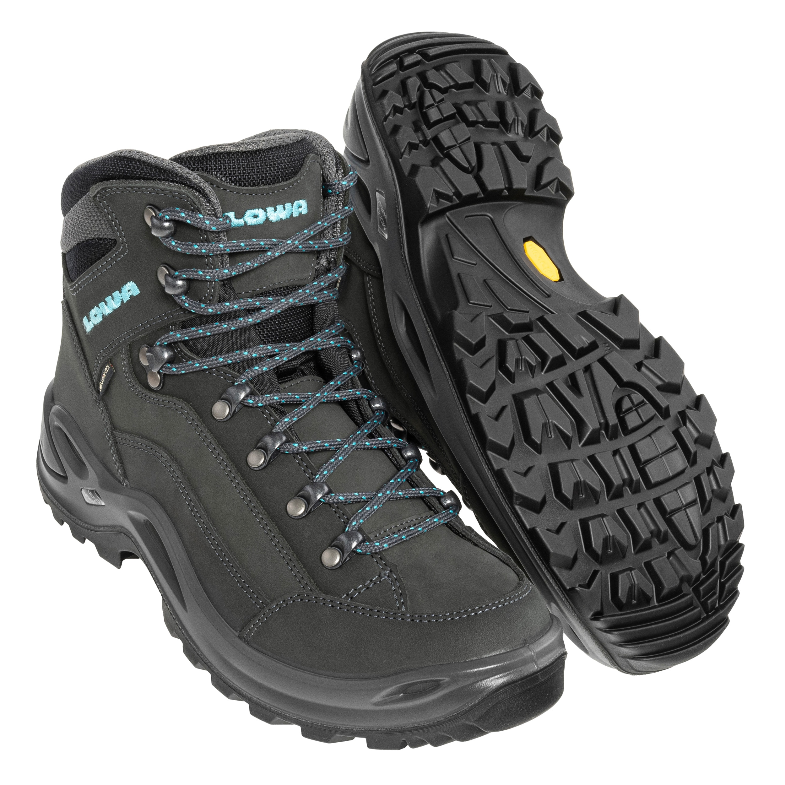 Lowa - Renegade GTX MID Damen Schuhe - Asphalt/Turquoise