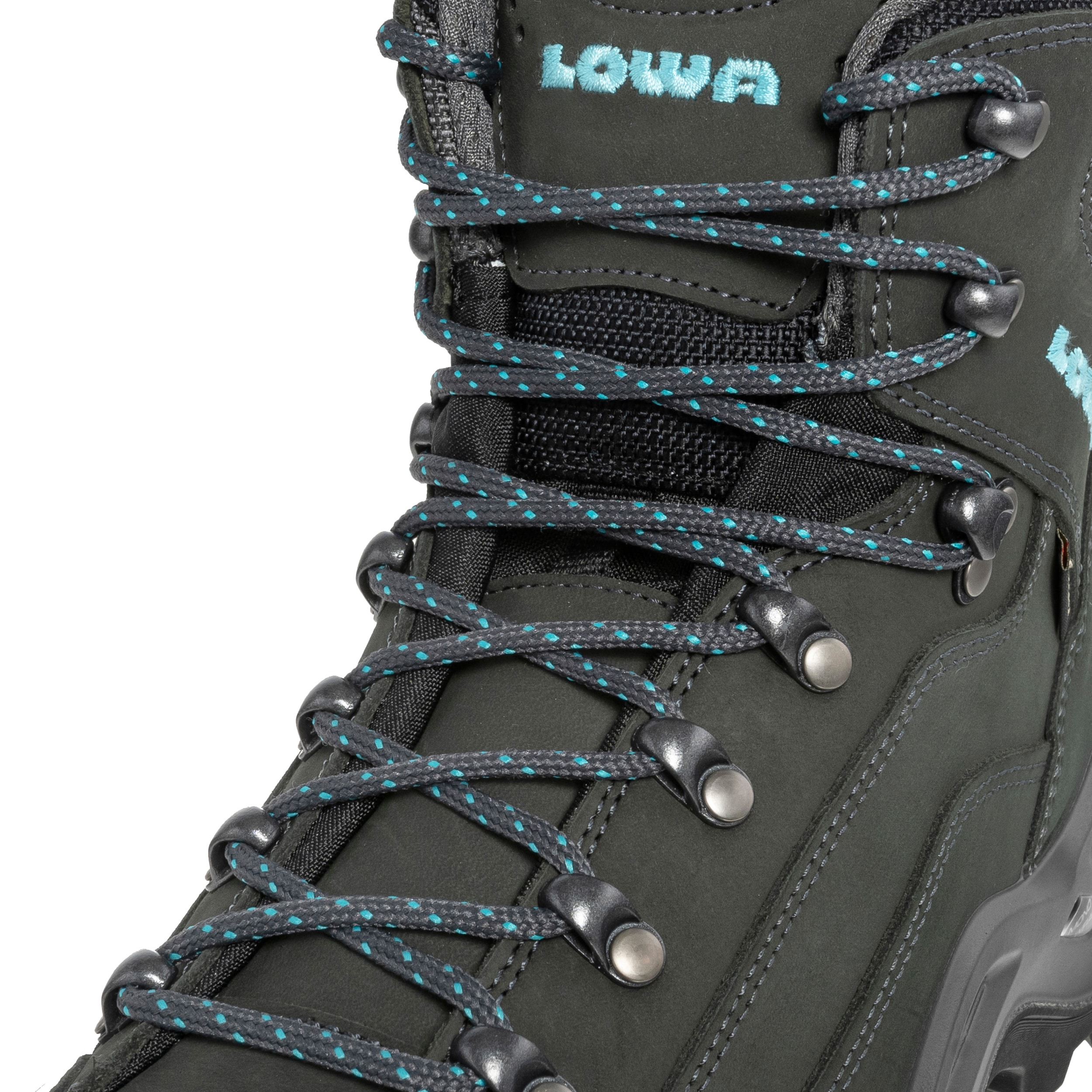 Lowa - Renegade GTX MID Damen Schuhe - Asphalt/Turquoise