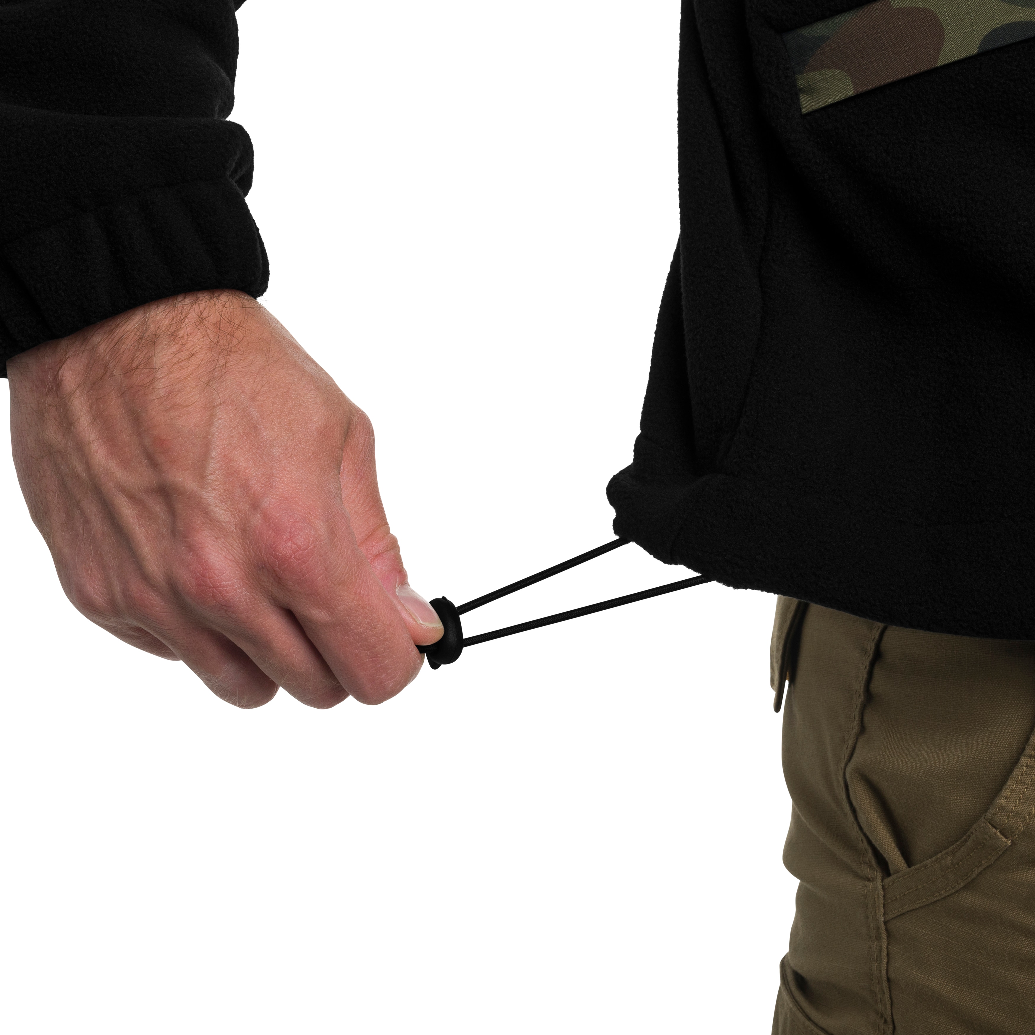 Maxtex - Standard Fleece-Sweatshirt - Schwarz /wz.93 Pantera PL Woodland