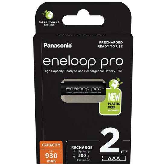 Panasonic - Eneloop Pro AAA 930 mAh - Akku 2 Stück.