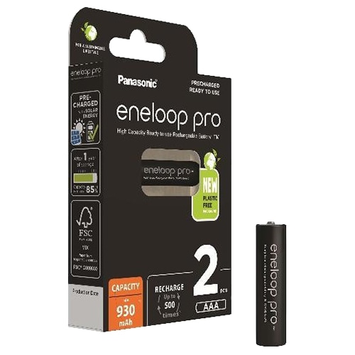 Panasonic - Eneloop Pro AAA 930 mAh - Akku 2 Stück.