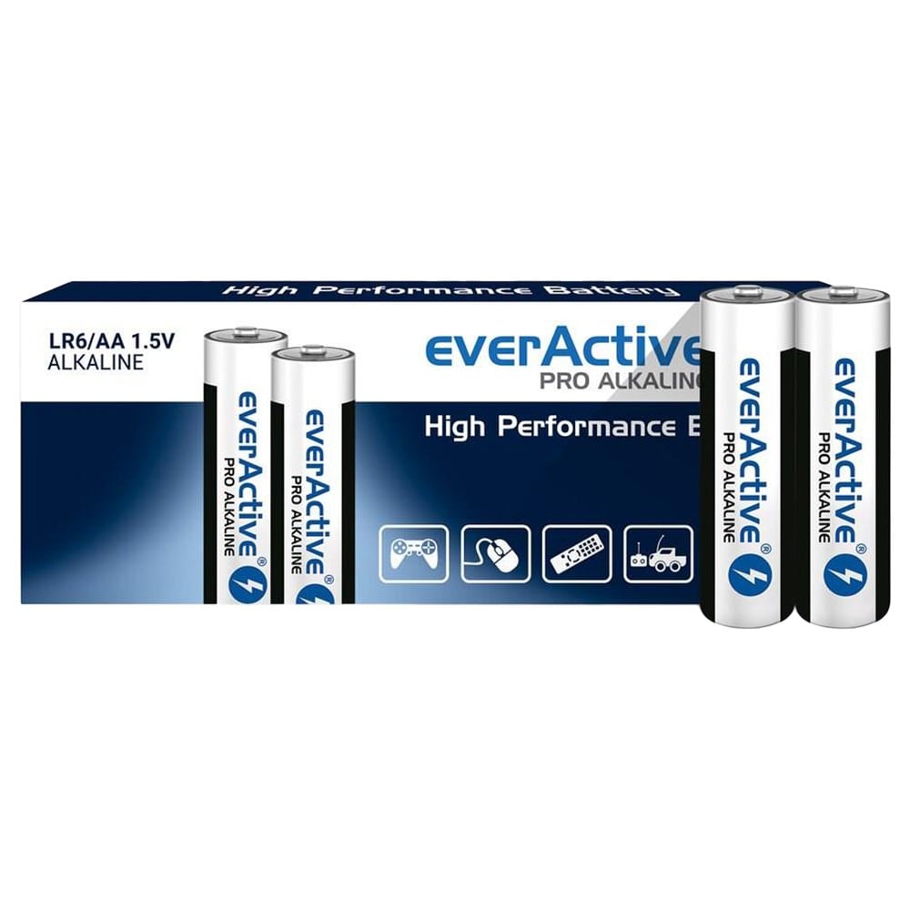 EverActive - Pro AA/LR6 Alkalibatterie - 10 Stk.