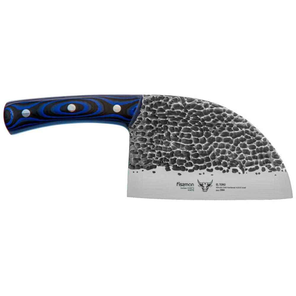 Fissman - El Toro Loco - Serbisches Küchenmesser 18 cm - Blue