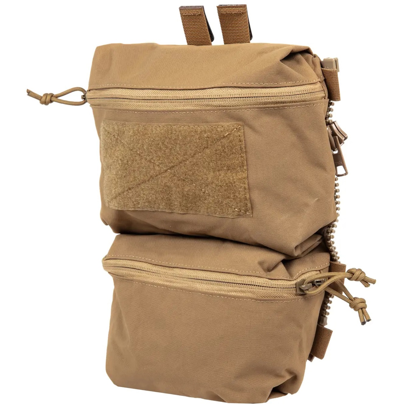 Wosport - PC Back Panel Double Bag - Rückseitige Zusatztasche für V5-Taktische Weste  - Coyote Brown