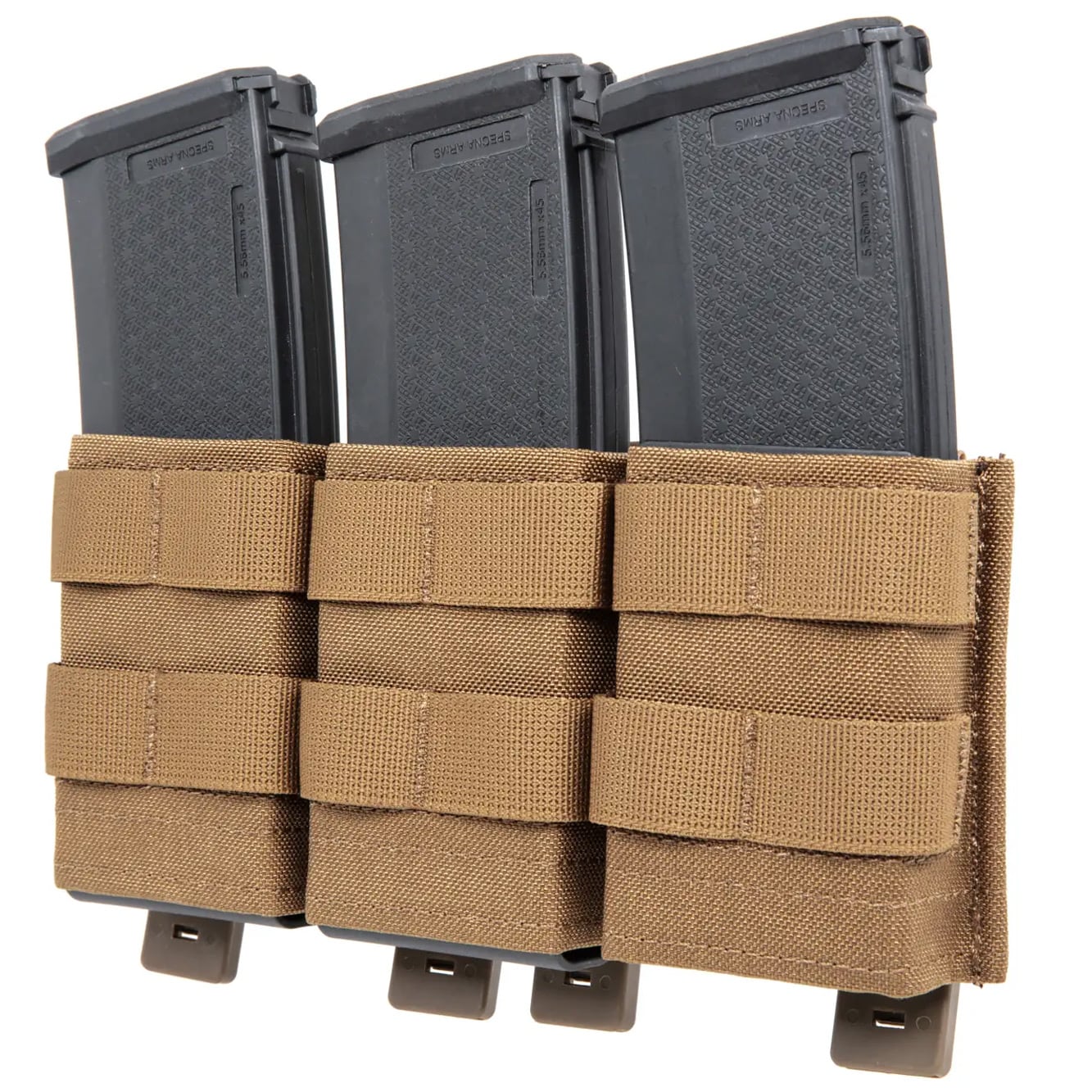 Wosport - FAST Offene Dreifach-Magazintasche - Coyote Brown