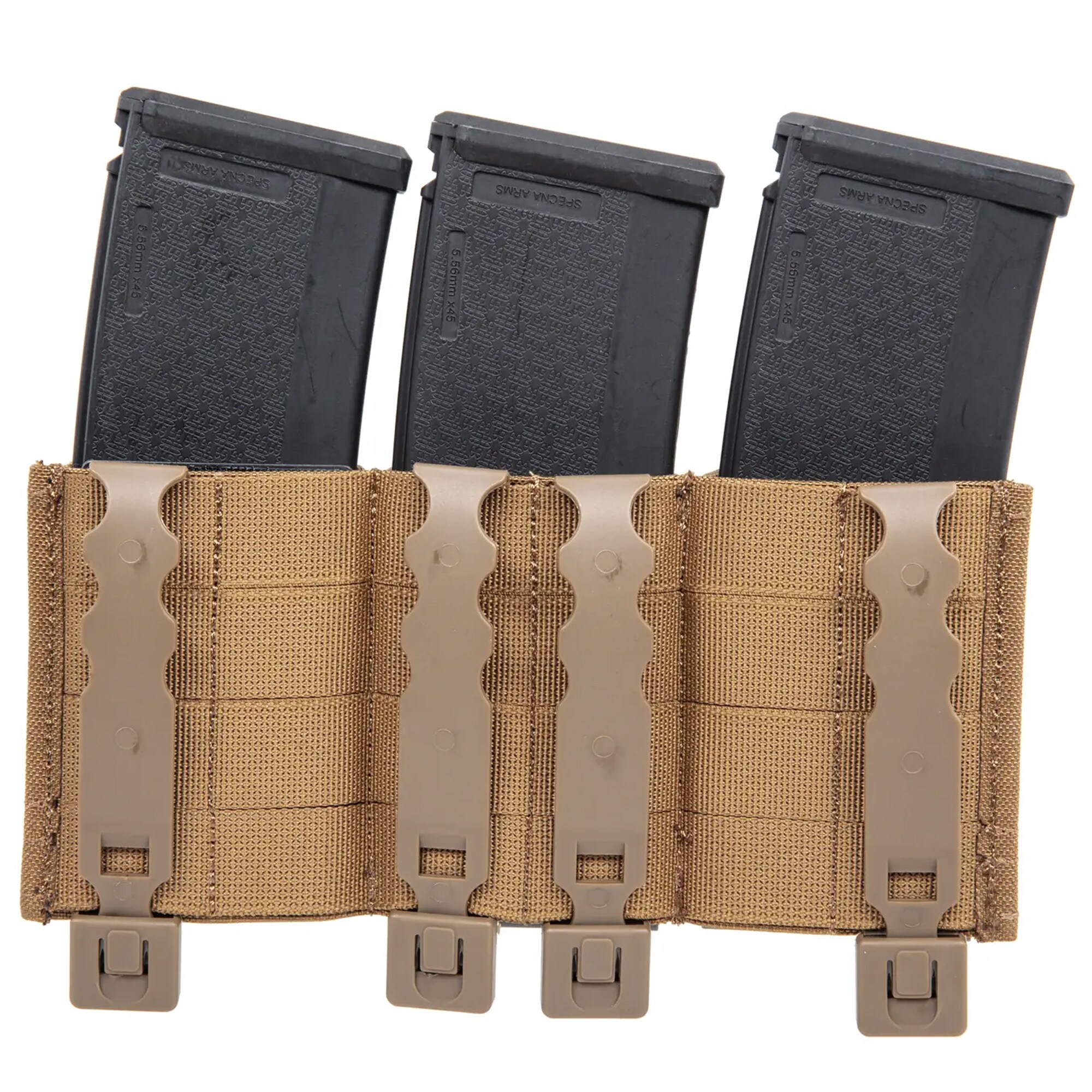 Wosport - FAST Offene Dreifach-Magazintasche - Coyote Brown