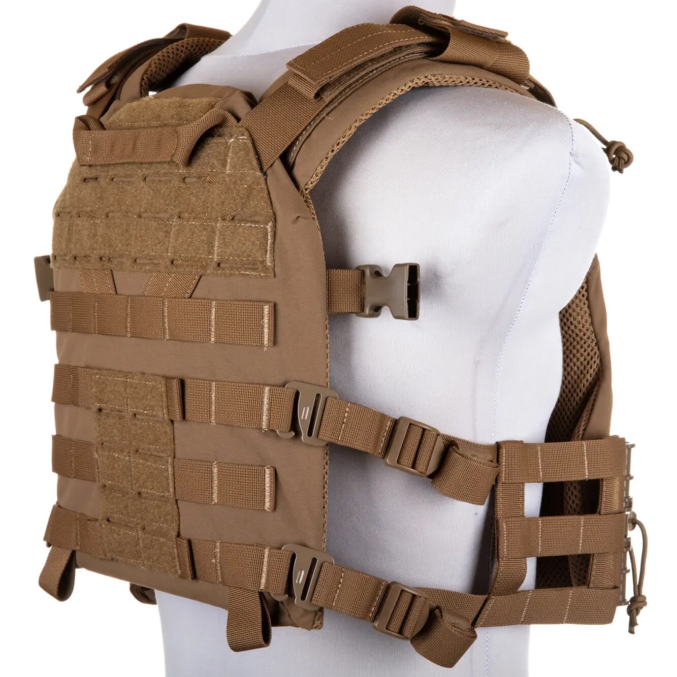 Wosport - VE-83 - Plate Carrier Taktische Weste - Coyote Brown