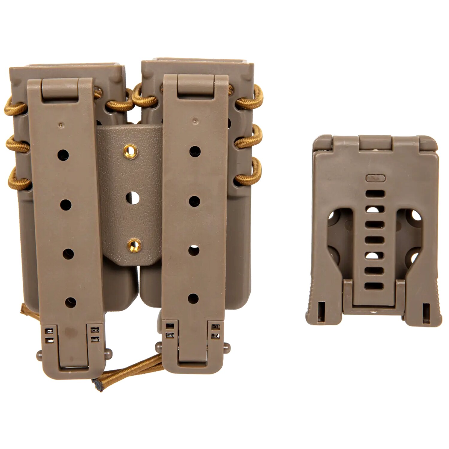 Wosport - Urban Long Quick Pull Doppel-Magazintasche - Tan