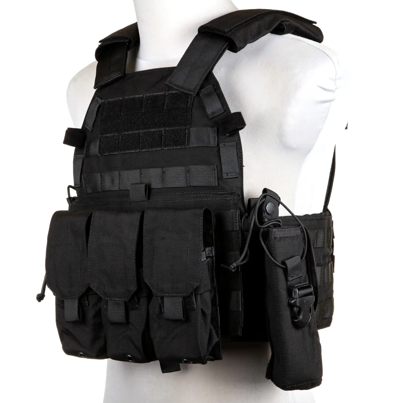 Emerson - Plate Carrier 6094A Style - Taktische Weste mit Magazintaschen-Set - Black