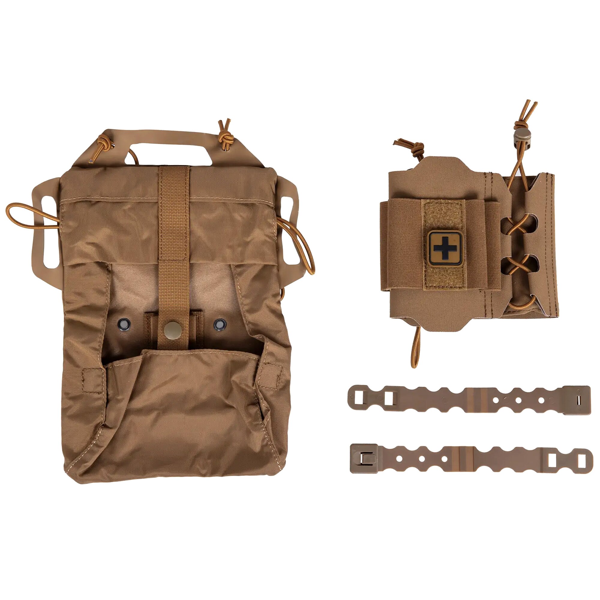 Wosport - Abreißbares Erste-Hilfe-Set mit MOLLE-Panel - Coyote Brown