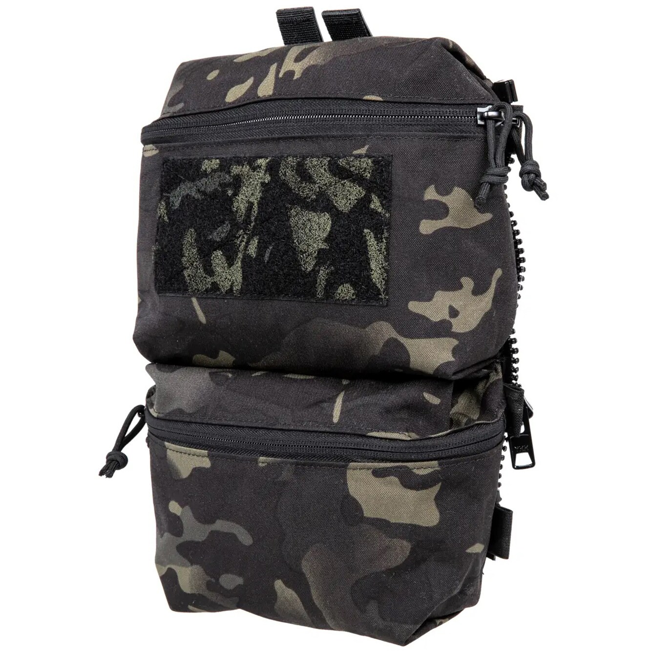 Wosport - PC Back Panel Double Bag - Rückseitige Zusatztasche für V5-Taktische Weste  - MultiCam Black