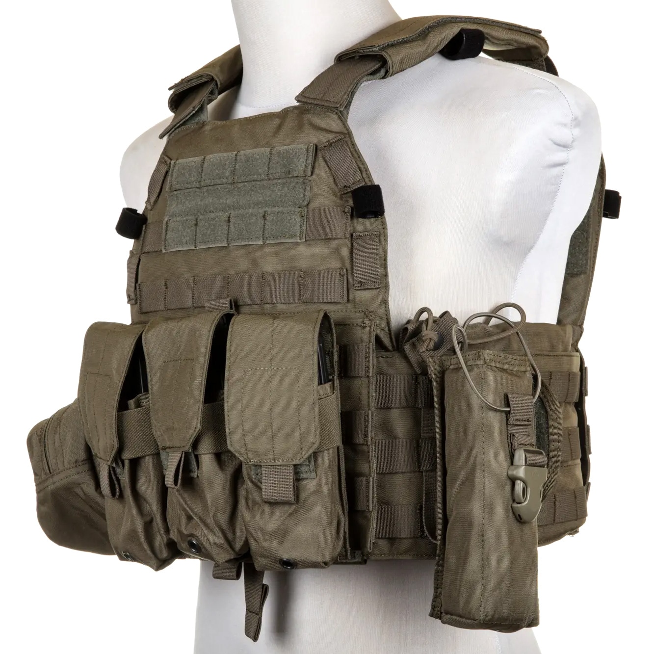 Emerson - Plate Carrier 6094A Style - Taktische Weste mit Magazintaschen-Set - Ranger Green