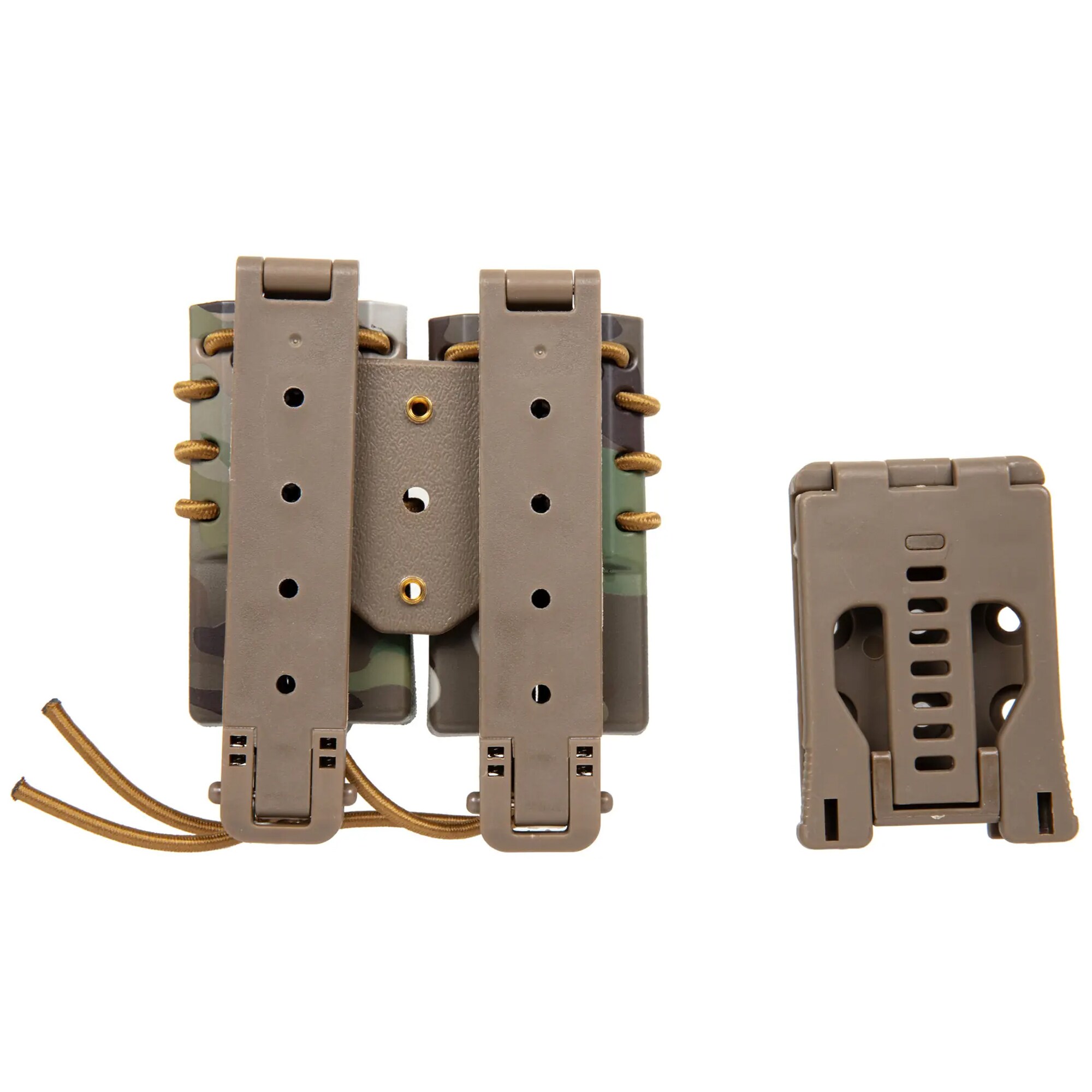 Wosport - Urban Quick Pull Doppel-Magazintasche für kleine Magazine - MultiCam