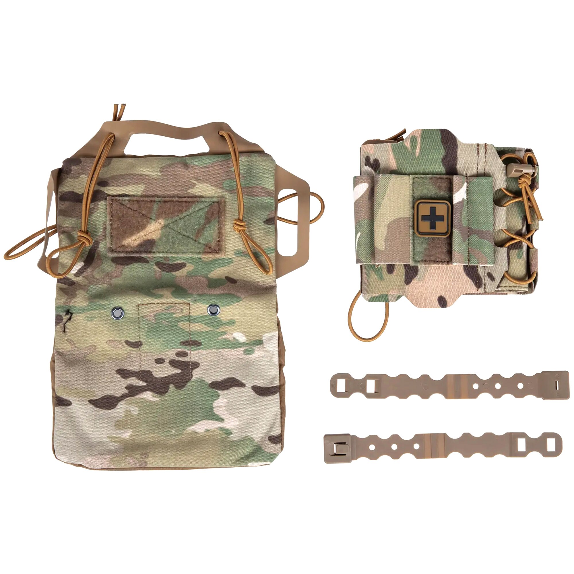 Wosport Abreißbare Erste-Hilfe-Tasche mit Rapid Deployment Velcro IFAK MOLLE-Panel - MultiCam