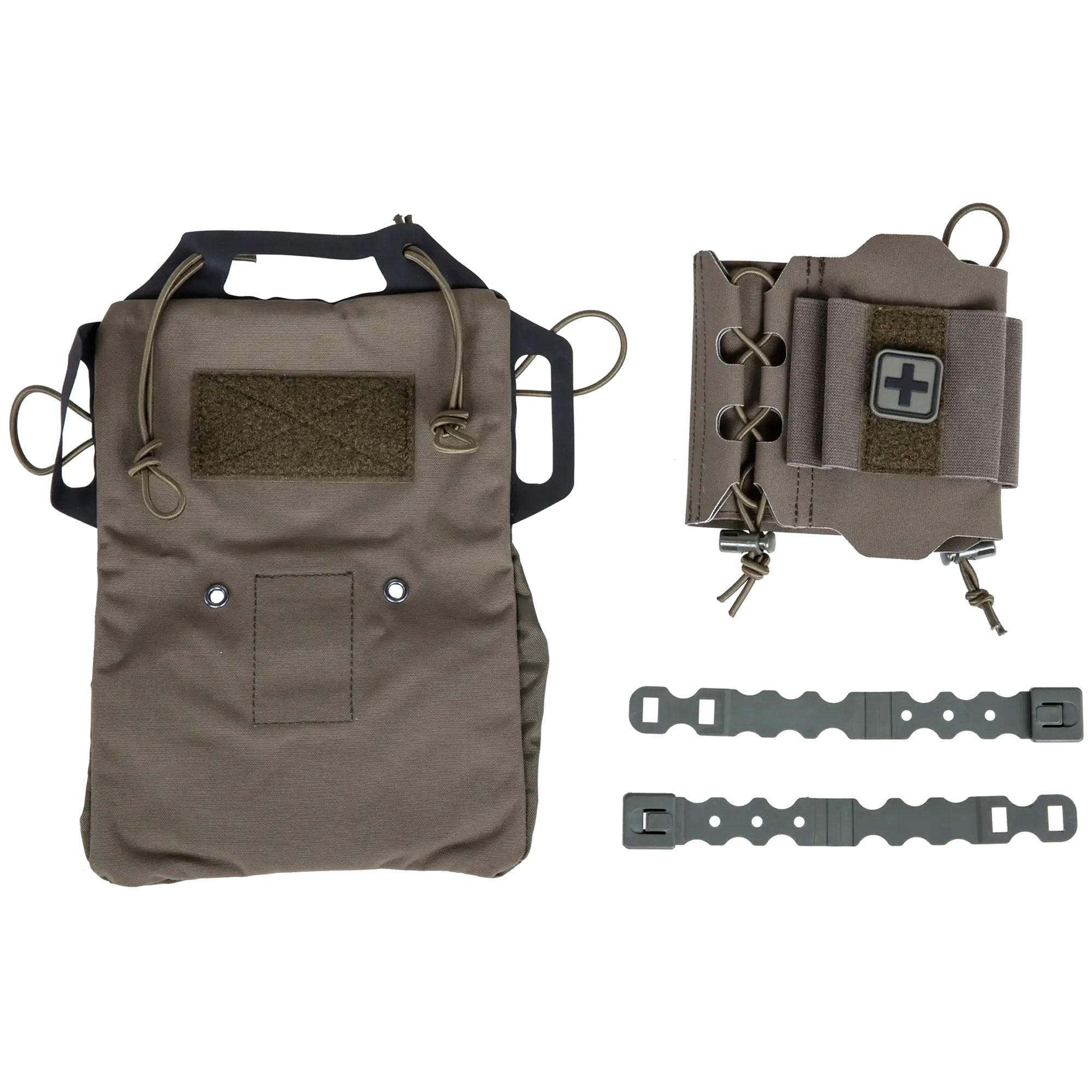 Wosport Abreißbare Erste-Hilfe-Tasche mit Rapid Deployment Velcro IFAK MOLLE-Panel - Ranger Green