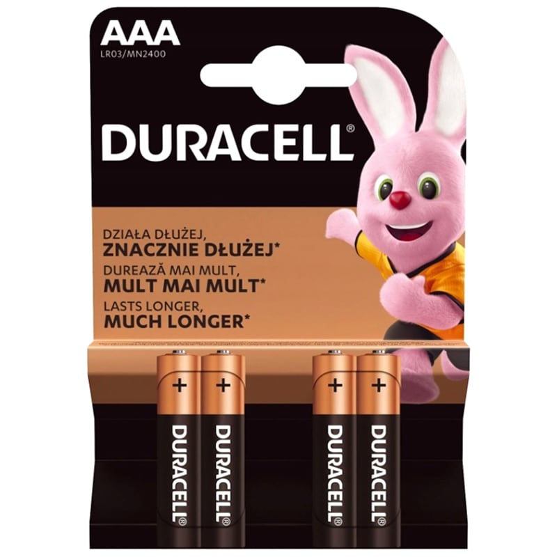 Duracell - Basic Extra Life LR03/AAA Batterie - 4 Stk.