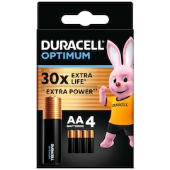 Duracell - Optimum LR6/AA - Alkalibatterie 1,5 V - 4 Stk.