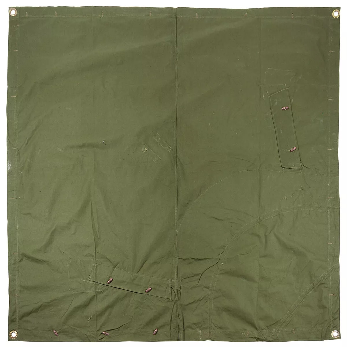 MFH-Zeltplane Tarpaulin 180 x 180 cm OD Green - gebraucht - Surplus