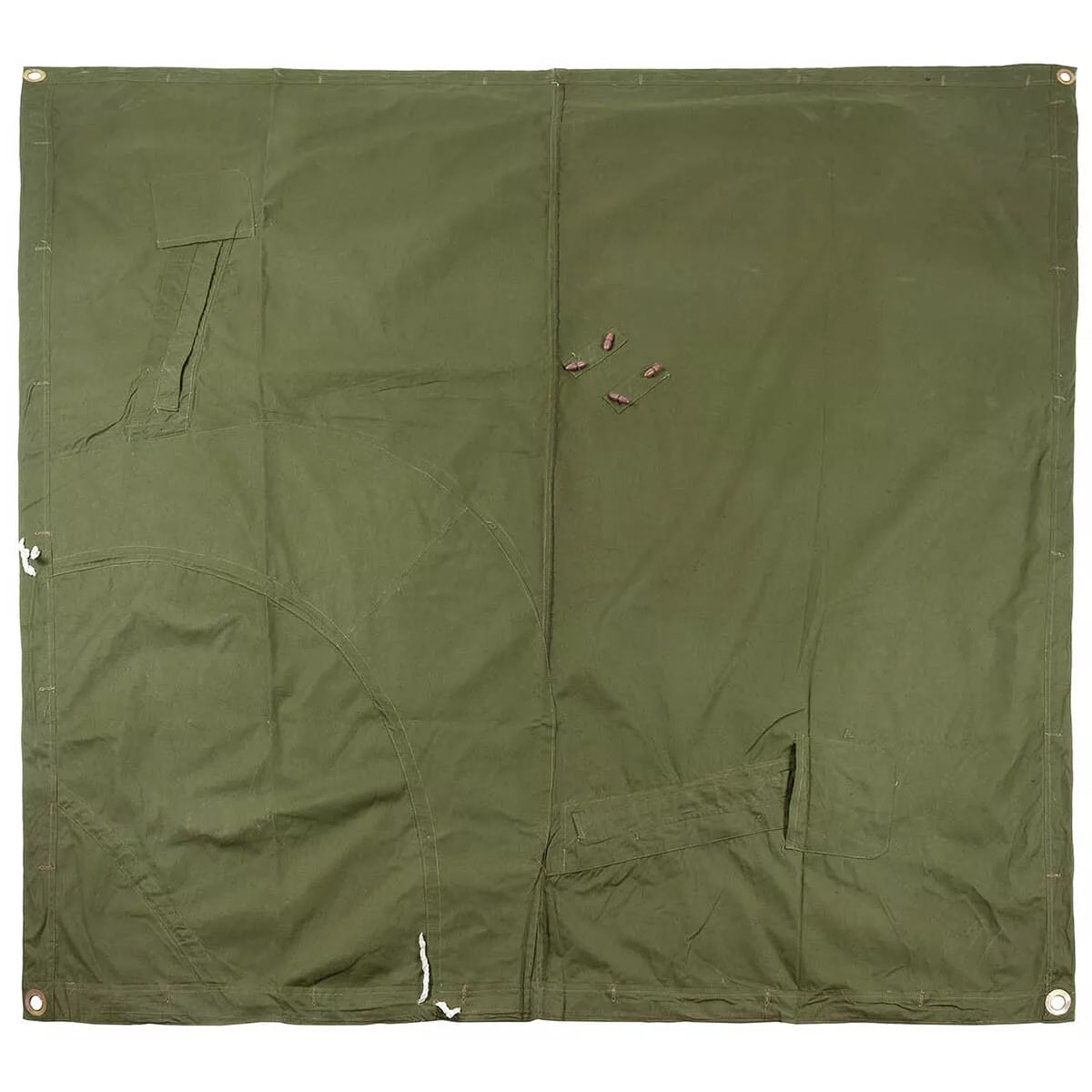 MFH-Zeltplane Tarpaulin 180 x 180 cm OD Green - gebraucht - Surplus