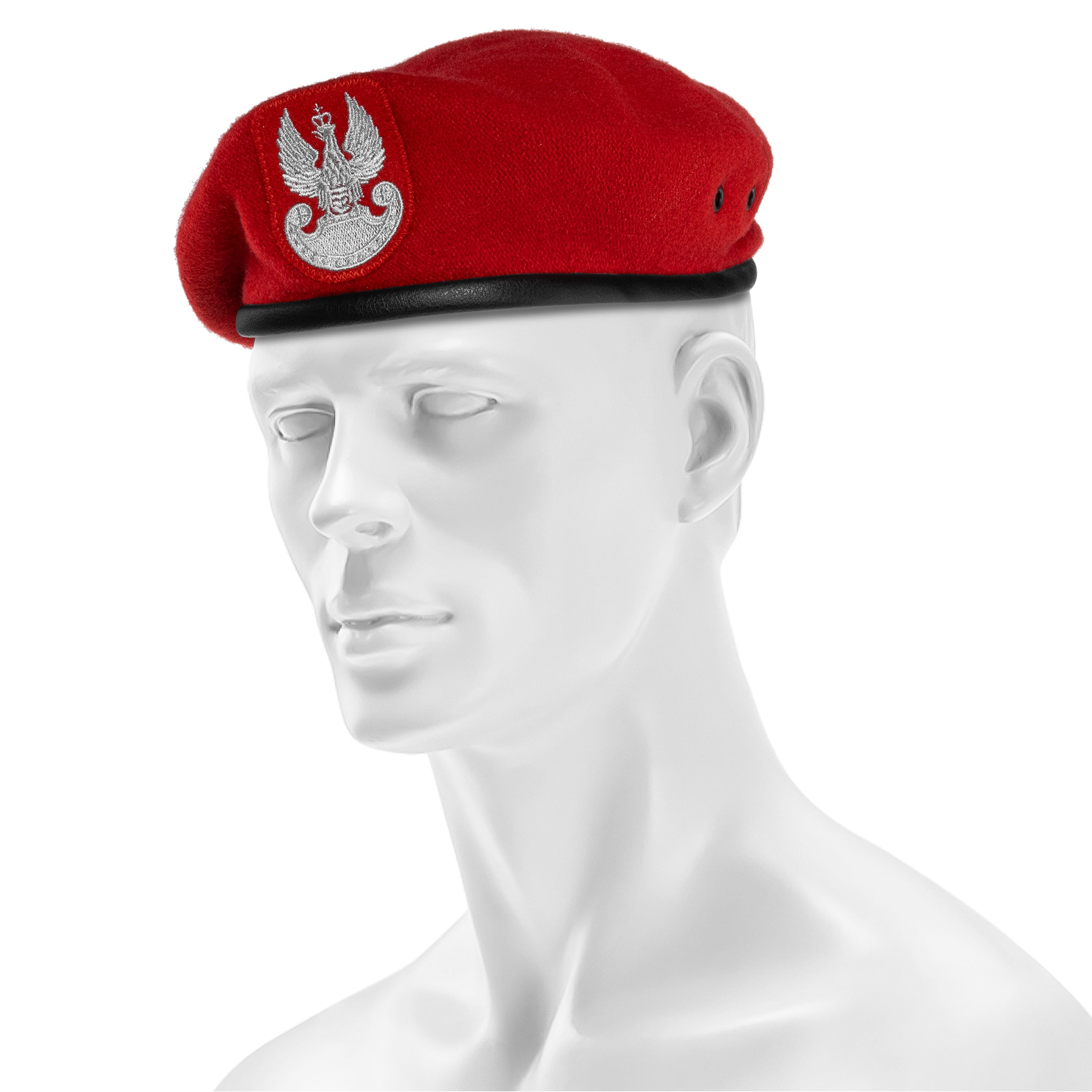 Baskenmütze der Polnischen Armee nahtlos- Rot