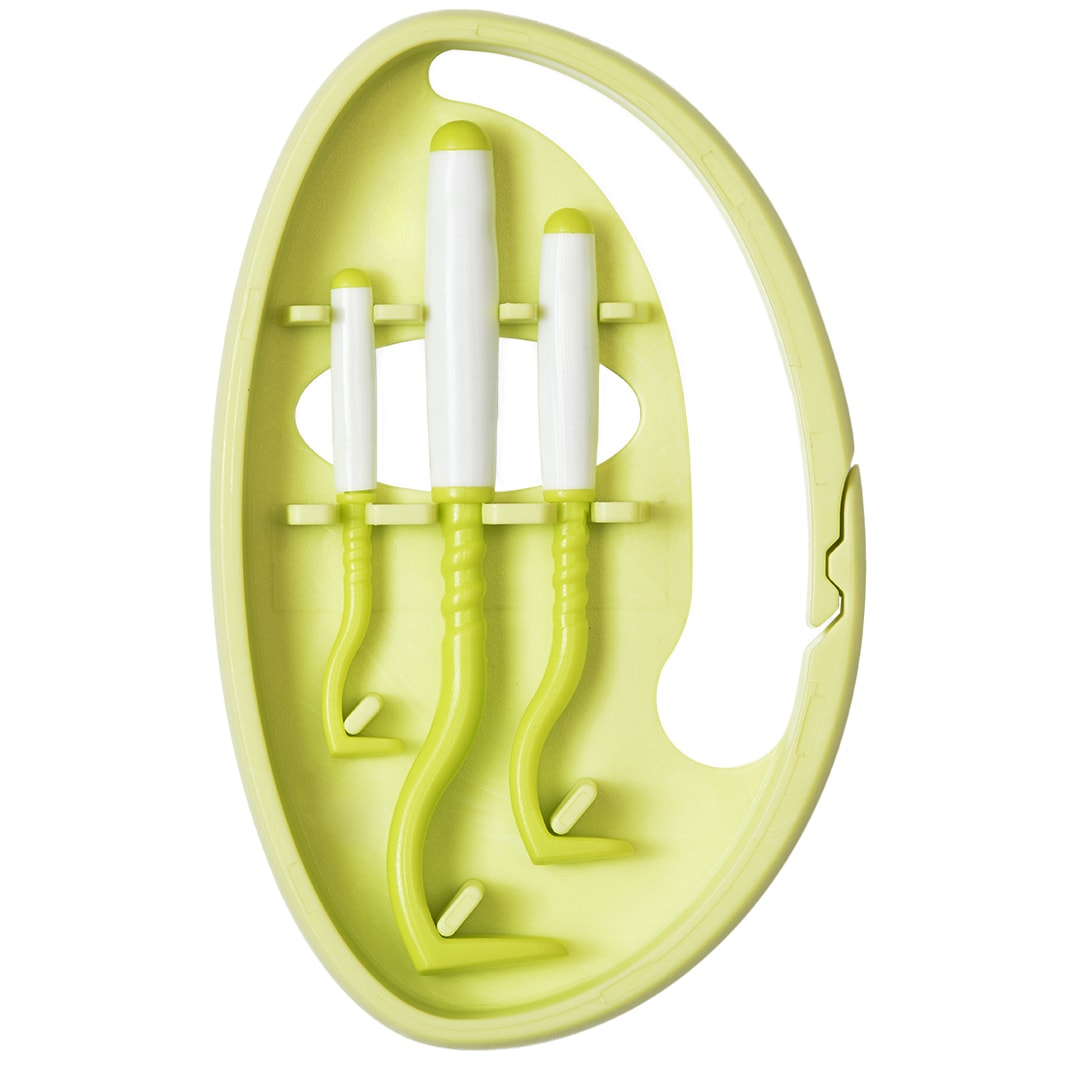 Tick Twister Clipbox Trio Zeckenhaken - Green