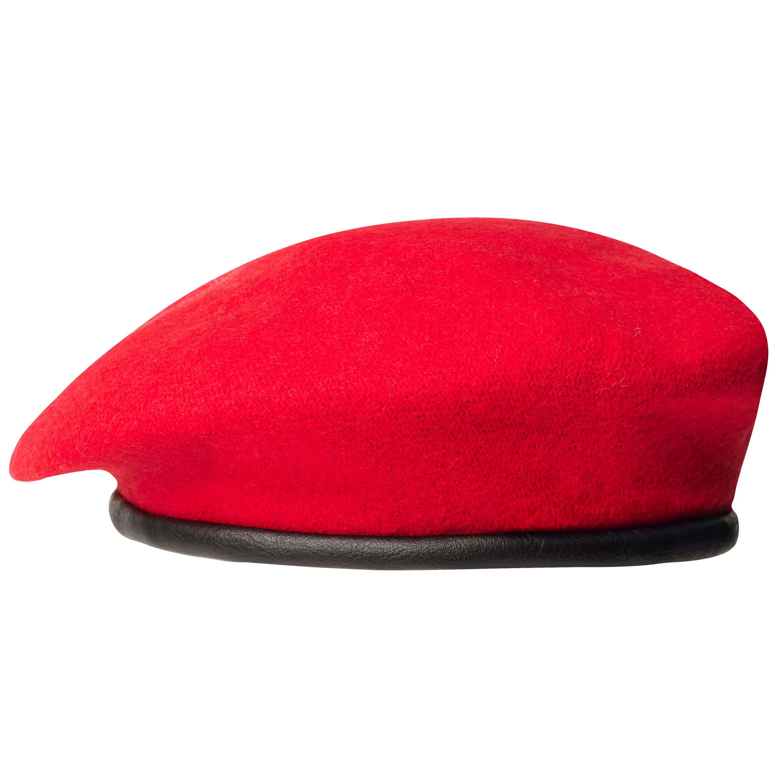 Baskenmütze mit Prägung - Rot