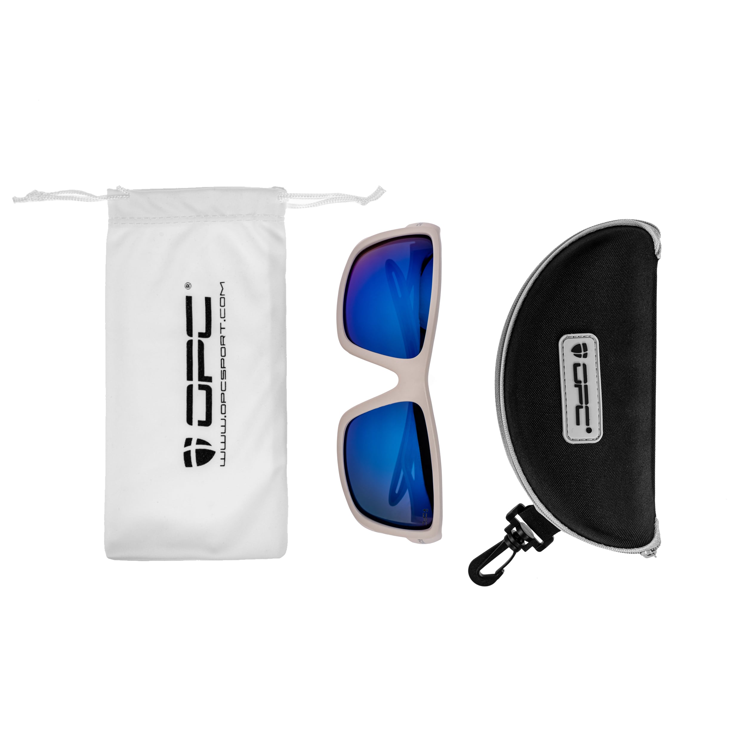 OPC - Sport Everest Matt Snow Blue Revo Polarisierende Sonnenbrille