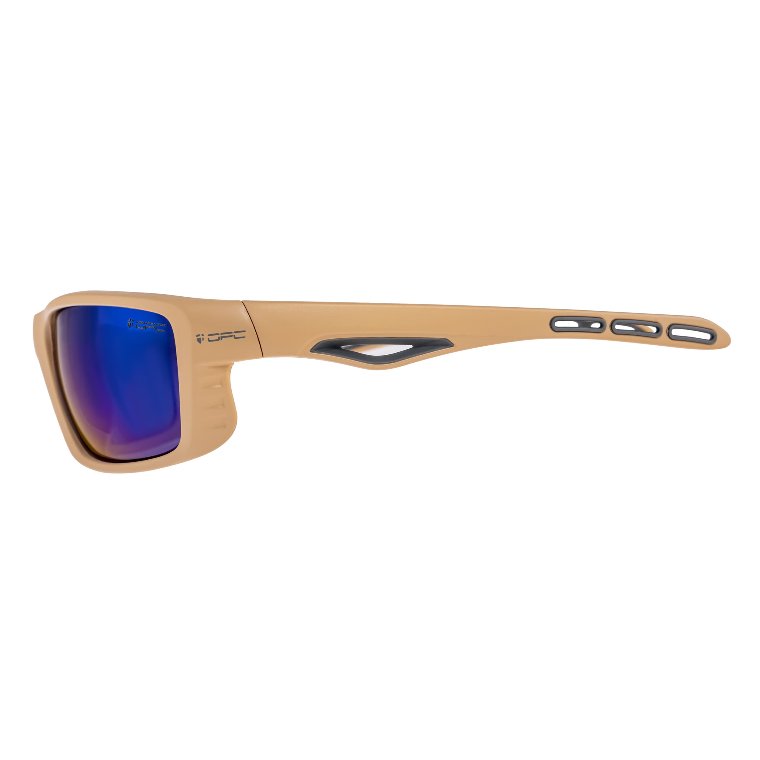 OPC - Sonnenbrille Sport Everest Matt mit Polarisation - Khaki Blue Revo