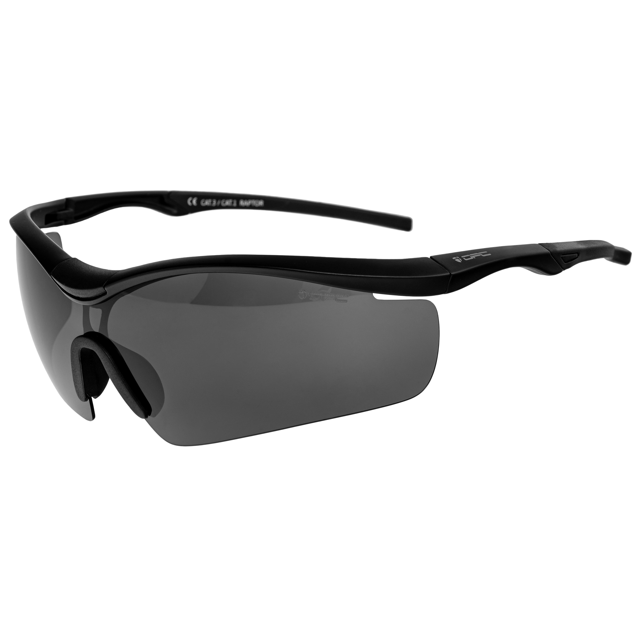 OPC - Extreme Raptor - Polarisierte Sonnenbrille - Matt Black Smoke/Yellow